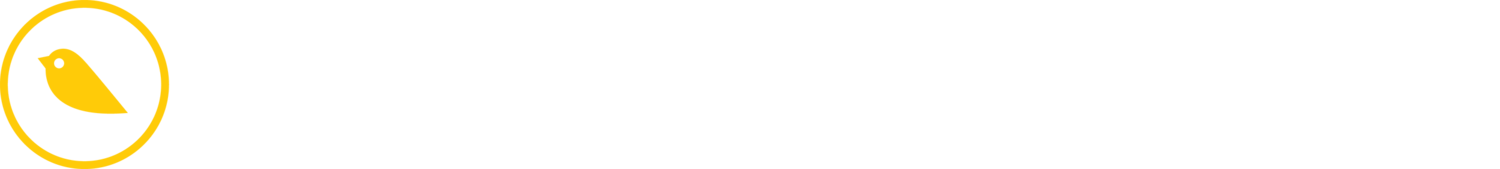 Coal Mine Theatre wordmark, with yellow canary logo to the left