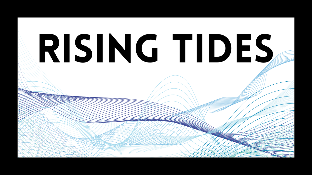 Rising Tides Banner Wordmark