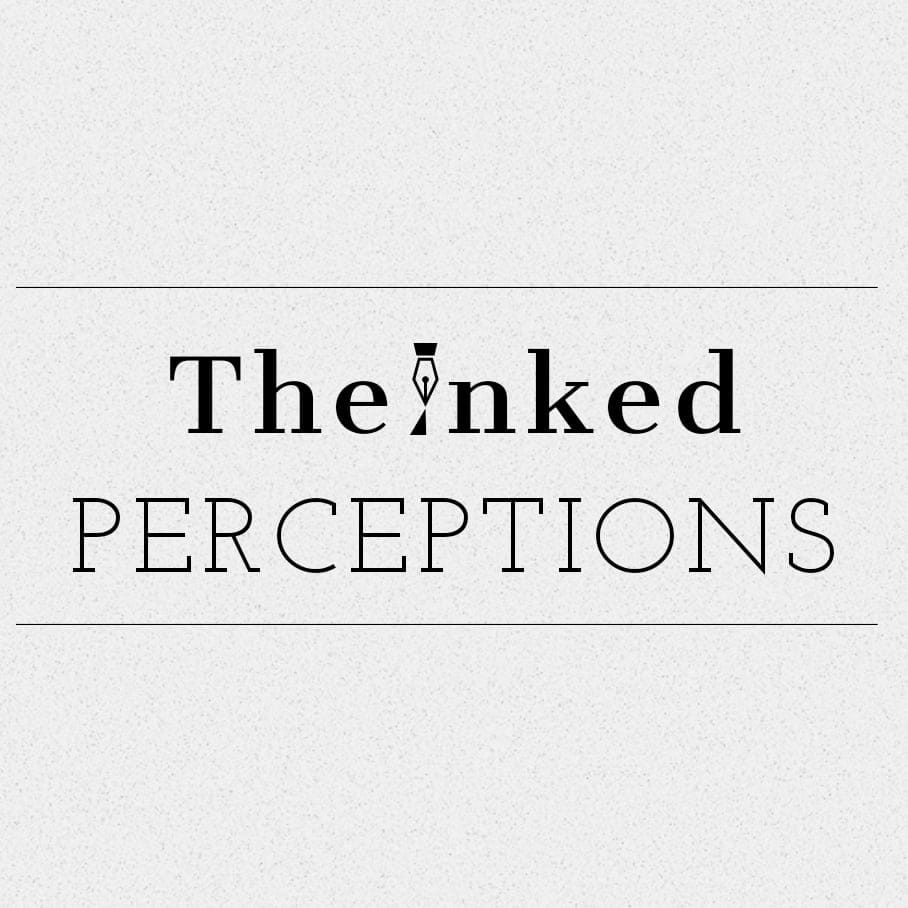 The Inked Perceptions logo - the I in Inked is a fountain pen tip.