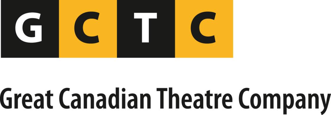 GCTC - Great Canadian Theatre Company logo, the individual letters are in an alternating black and yellow square each.